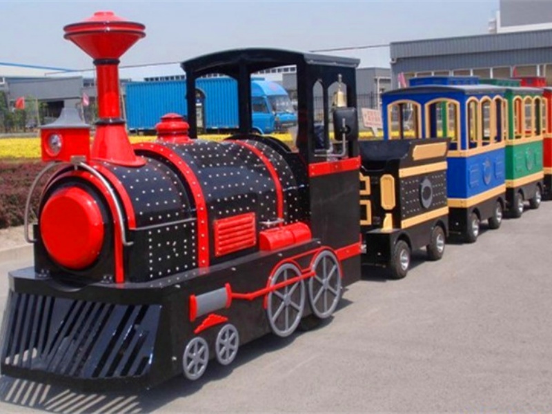 Vintage trackless train