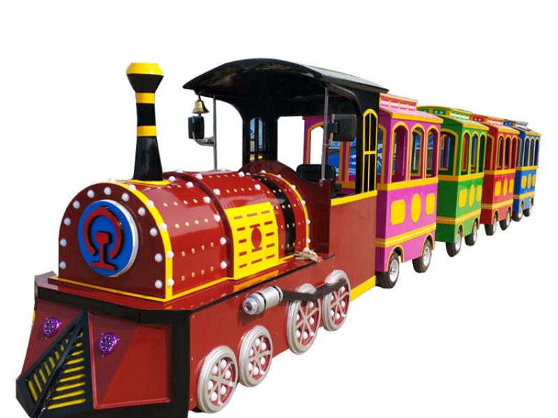 Shopping mall trackless train