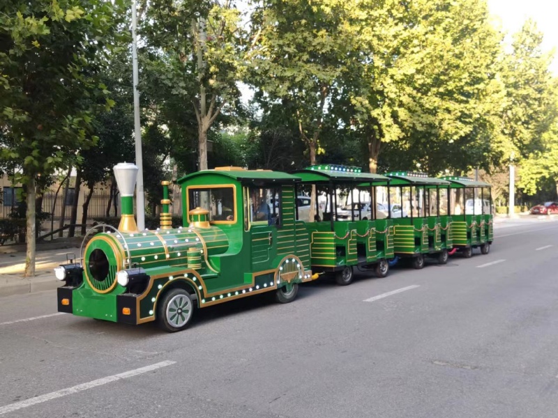 Medium sightseeing trackless train