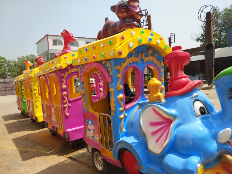 Elephant trackless train