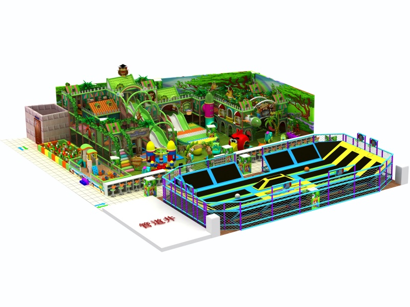 Trampoline park with soft play