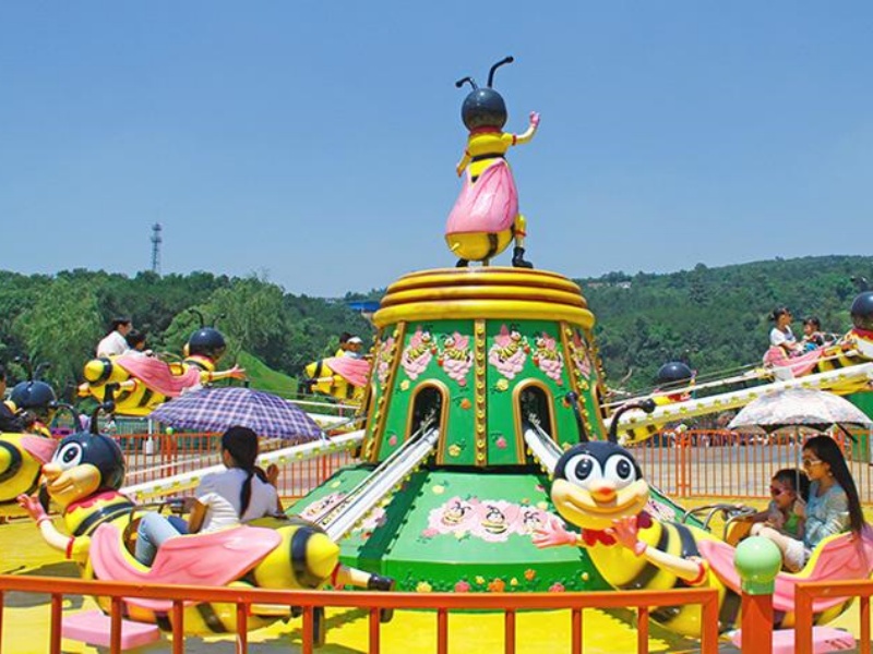 Amusement jump bee ride