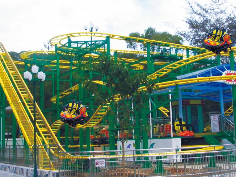 Spin pulley roller coaster