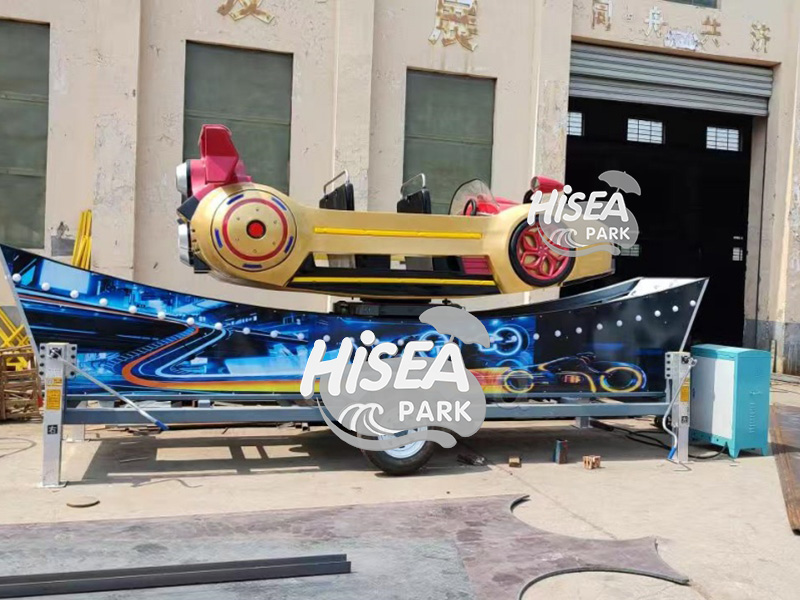 F1 flying car on trailer