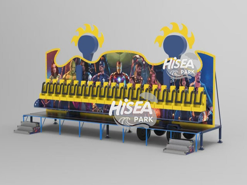 Trailer mounted miami rides