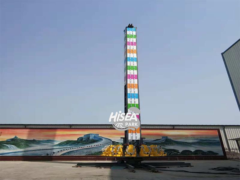 Drop tower ride
